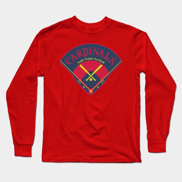 St. Louis Baseball Long Sleeve T-Shirt by Nagorniak